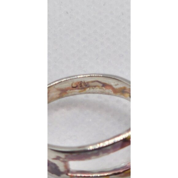 925 STERLING SILVER CHRYSOPRASE RING SIZE 8 - Picture 4 of 5